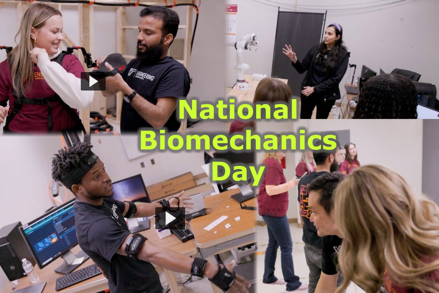 2025 National Biomechanics Day OEB graduate students for 2025 National Biomechanics Cay